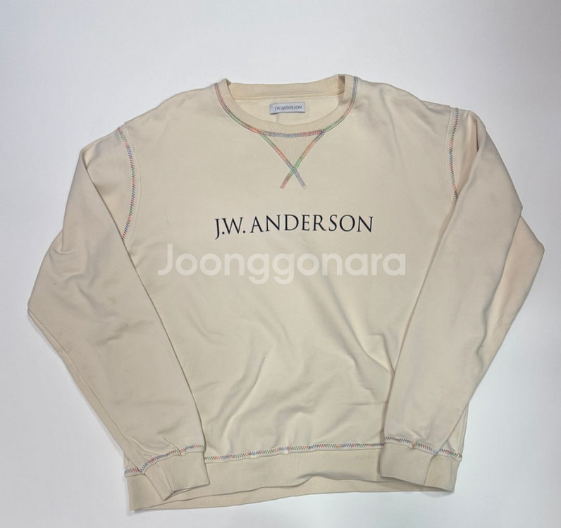 Jw앤더슨 로고 자수 스웻 맨투맨 XL--0