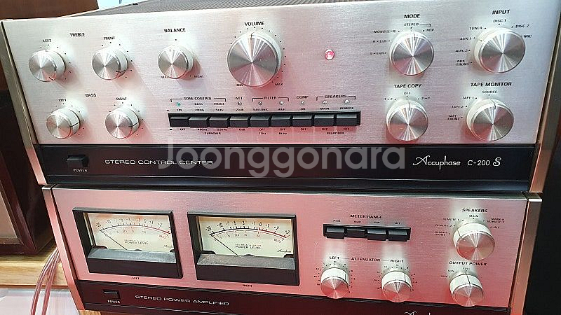 아큐페이즈P-300S파워앰프+C200S프리앰프(민트급)--2