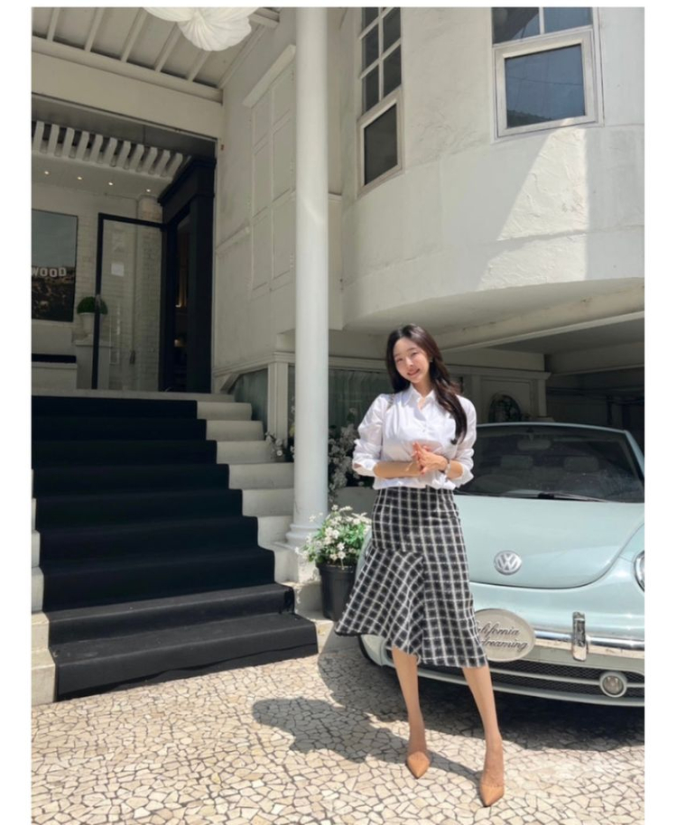 슈퍼린짱 1104라이너 벌룬 코튼셔츠 화이트 프리사이즈 이미지