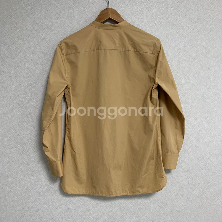 질샌더 노카라 셔츠--1