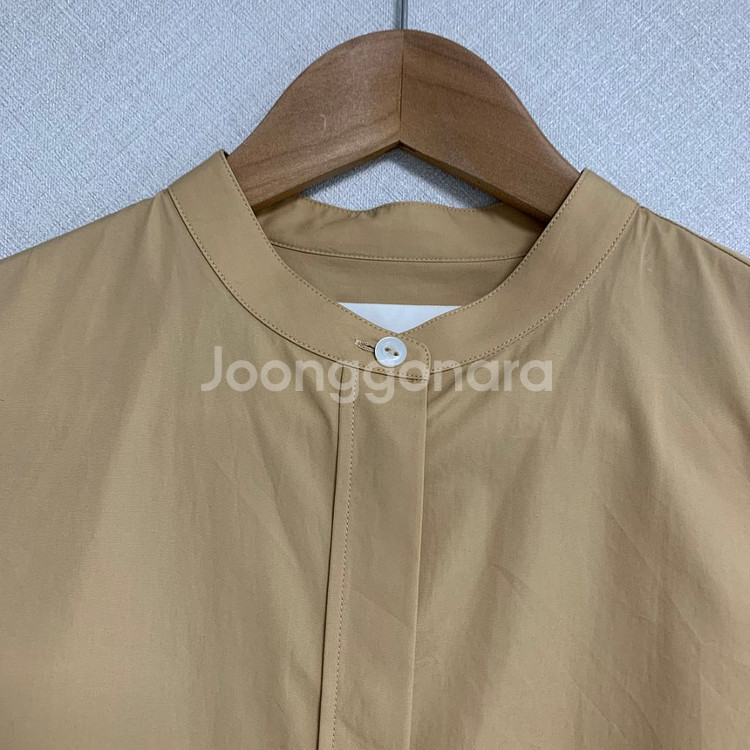 질샌더 노카라 셔츠--2