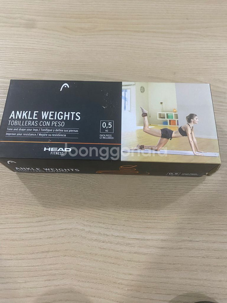 새상품)헤드 중량밴드 발목 0.5kg 2개 세트--1
