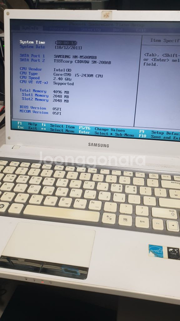 삼성 nt300v4a 부품용--6