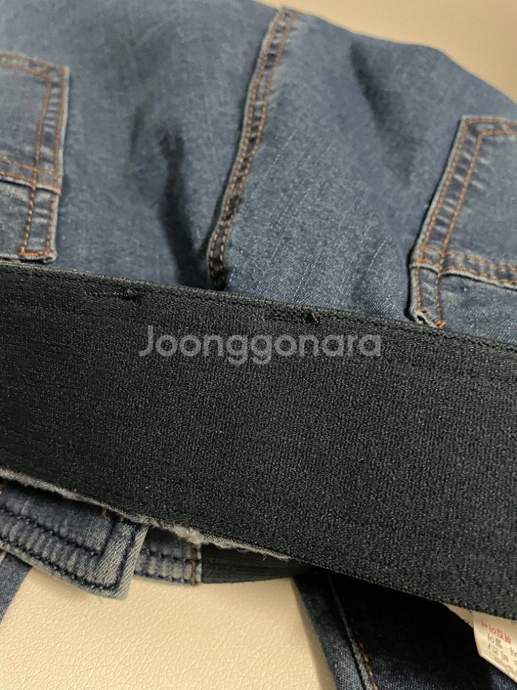 뱅뱅 밴딩여자 진청바지 (길이97) 새제품--3