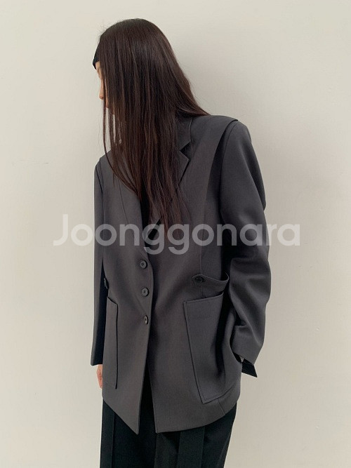 도매택 도매브랜드 브리드 테일러 비죠 자켓 그레이--1