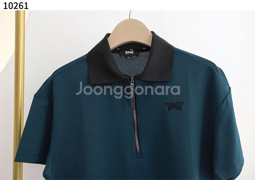 PXG 우먼 골프 하프 집업 카라티셔츠--4
