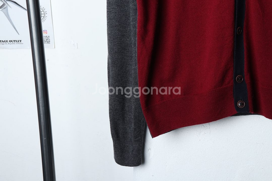 (2XL) 헤지스 니트집업 빅사이즈 가디건 울--3