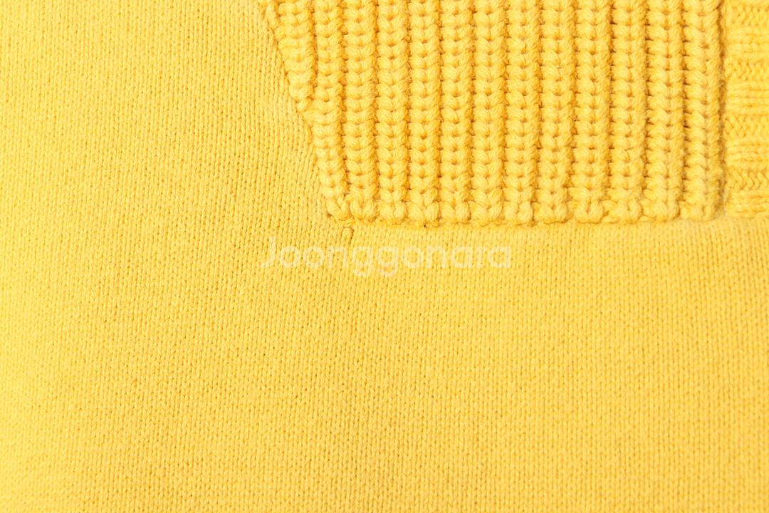 W(L) 폴로 랄프로렌 니트 노랑 반집업 한정판--4