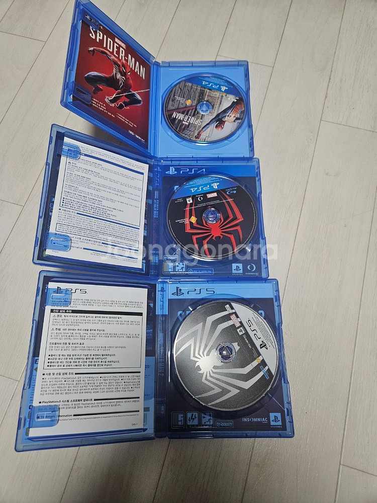 PS4, PS5 스파이더맨 시리즈 올 초회판--2