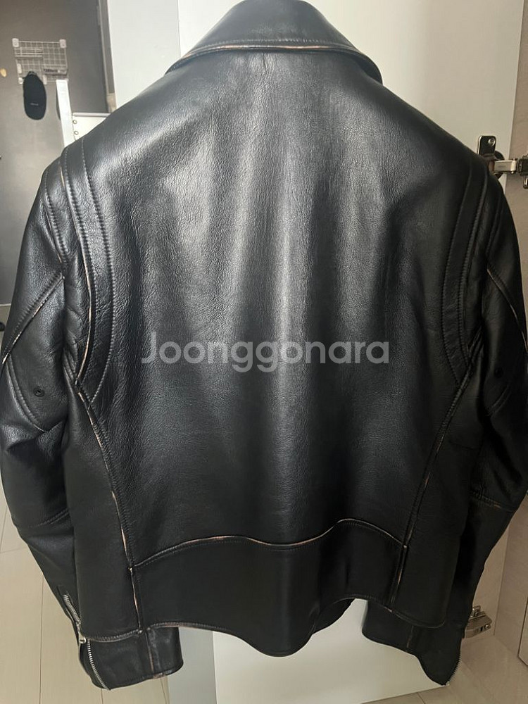 질스튜어트 뉴욕 남성 빈티지 라이더 자켓--1