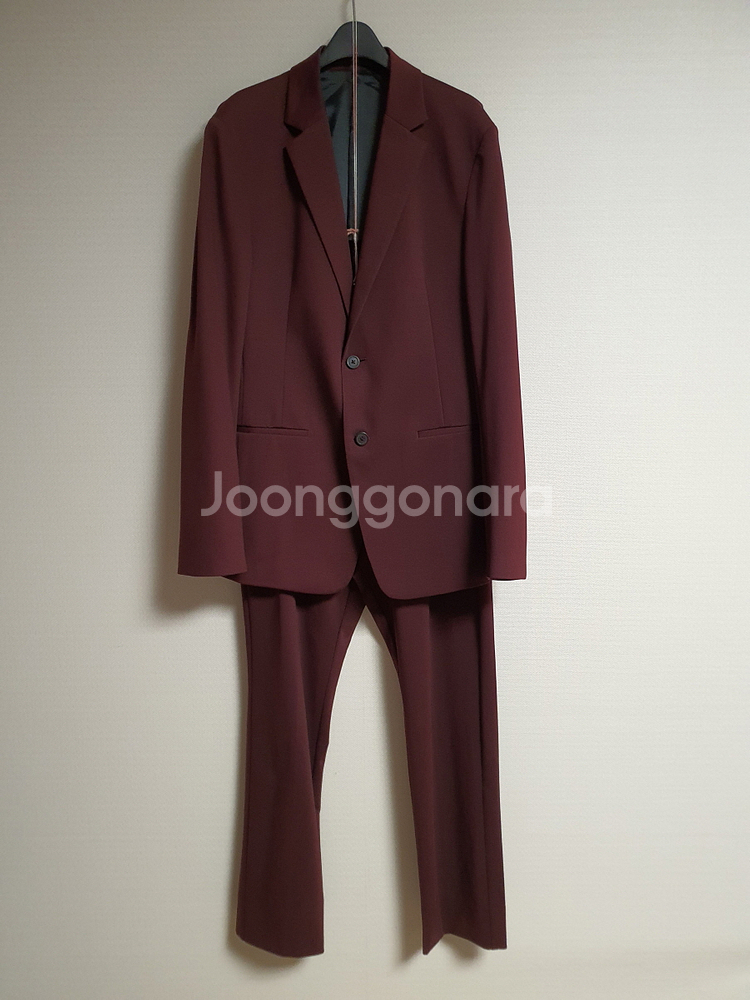 띠어리 남성 theory 버건디 자켓 38사이즈 사이--5
