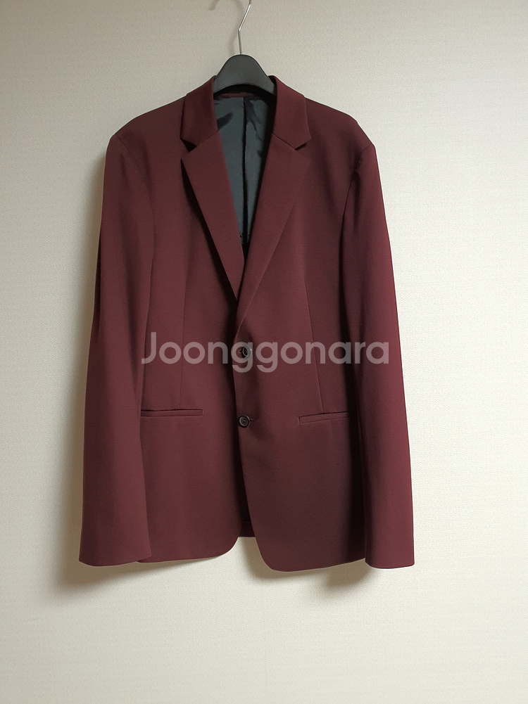 띠어리 남성 theory 버건디 자켓 38사이즈 사이--1