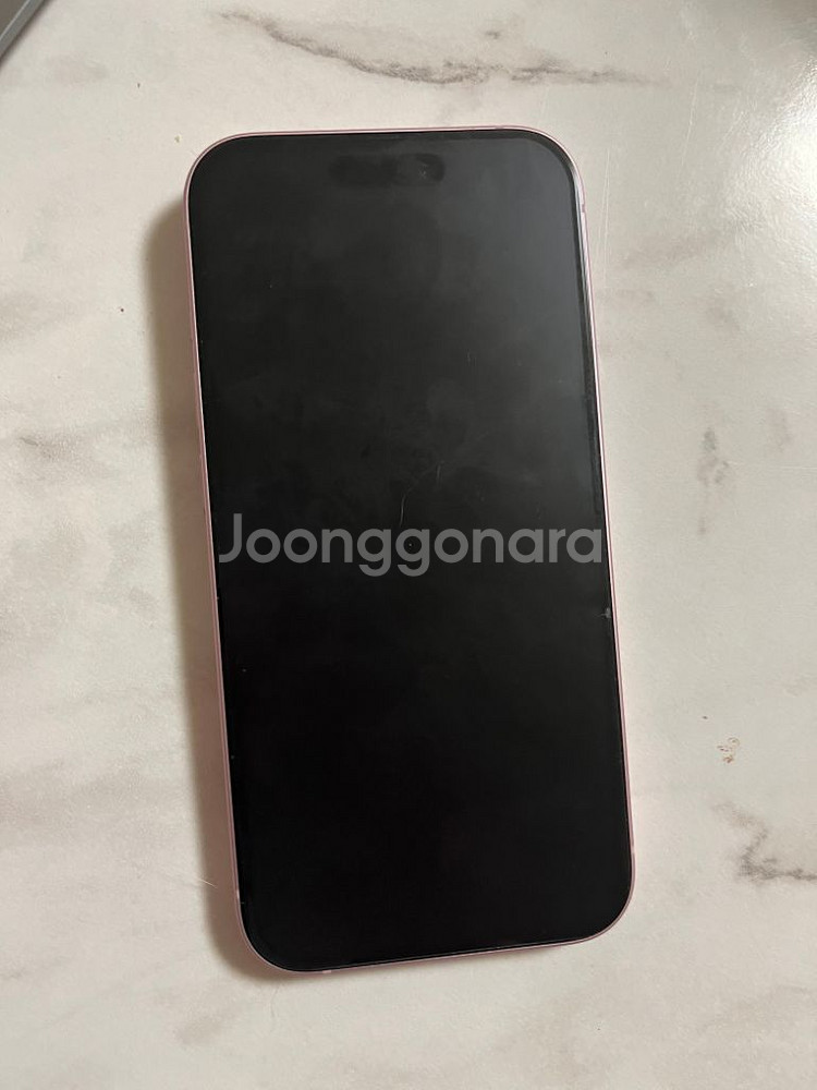 아이폰15 핑크 128gb 배터리100--3