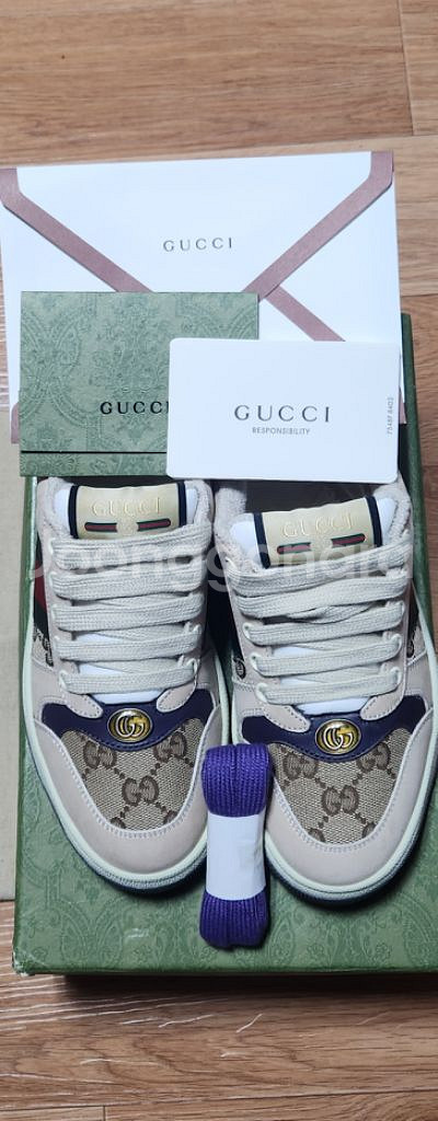 GUCCI GG스니커즈(운동화)/정품/새상품/남.여공용--7