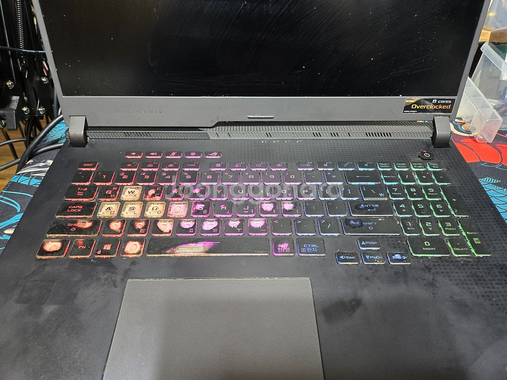 G713QM-HX185 부품용 전원 꺼짐증상--1
