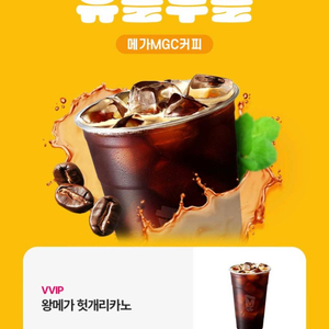 메가커피 왕메가 헛개리카노