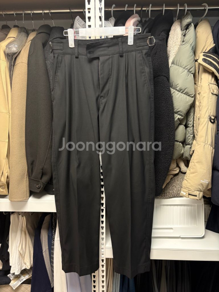 어나더오피스 산티아고 스탠다드 블랙 슬랙스 01--0