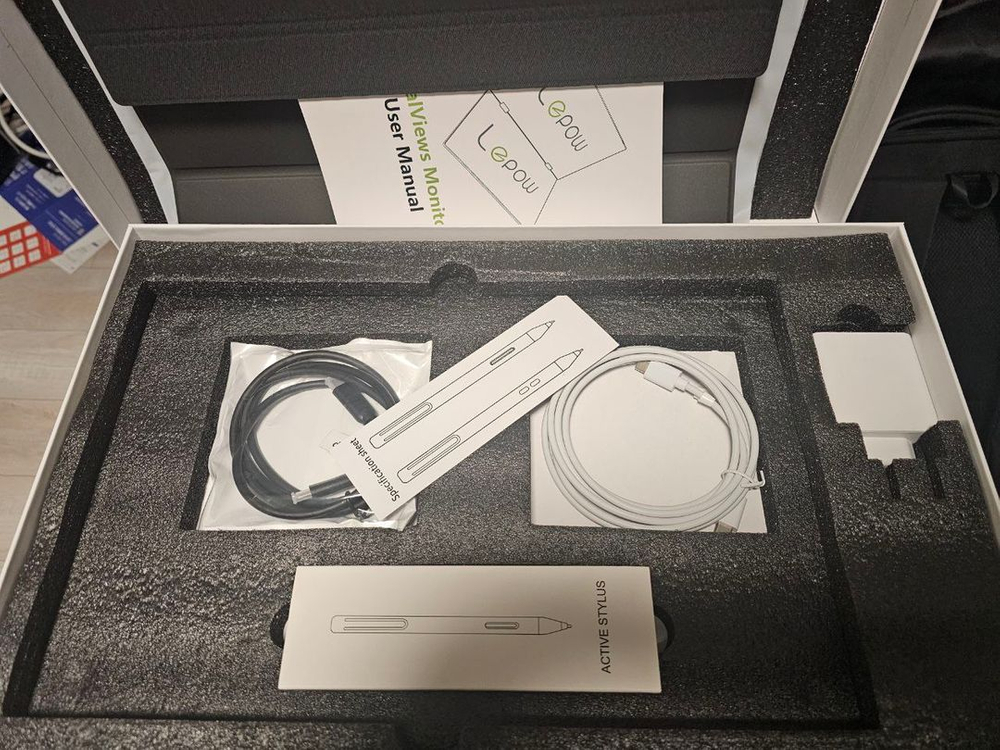 lepow 듀얼 포터블 모니터 15.6 하단 터치--3