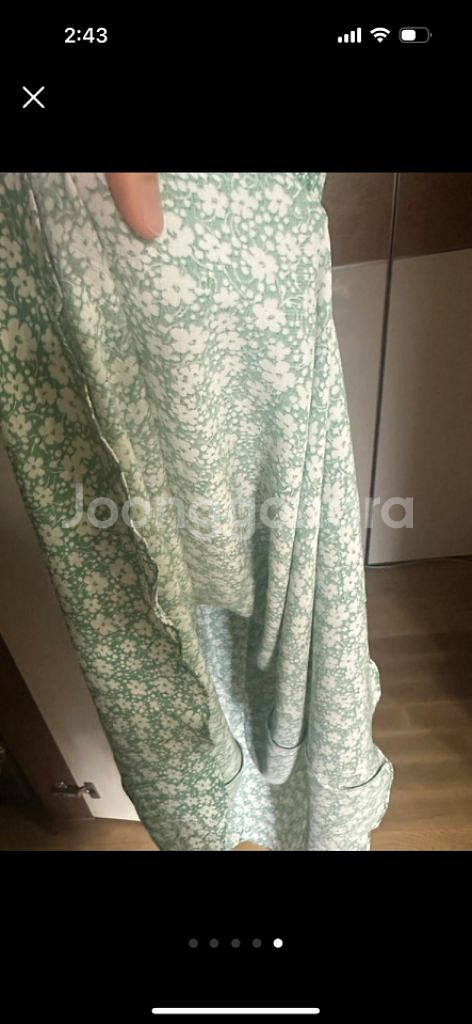 /새상품/ 블랑오브 그린 플라워 언발롱원피스 프리--4
