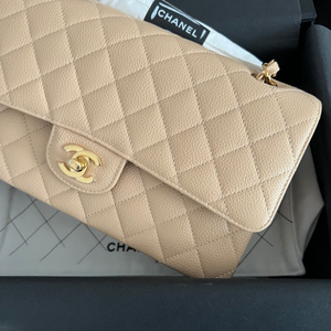샤넬 클래식 미듐 베이지