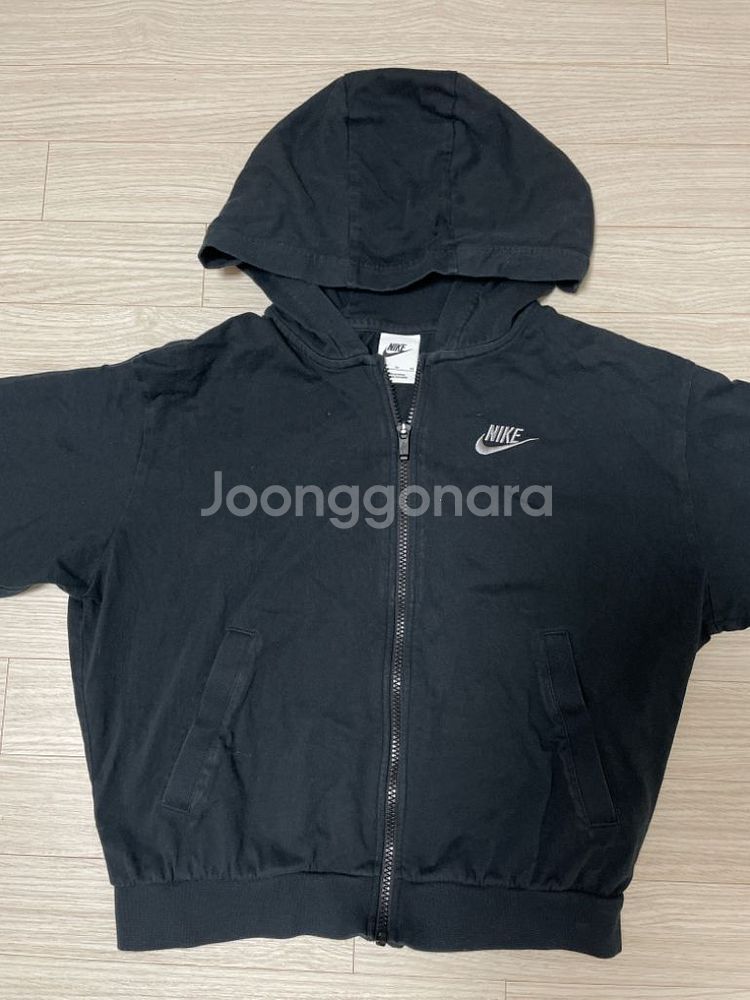 (키즈/ 마른44sz성인)나이키 주니어(여) 풀집 후디--4