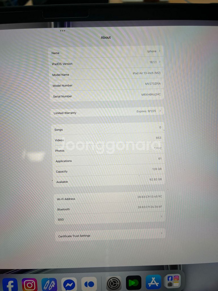 Ipad Air13 M2 128GB--3