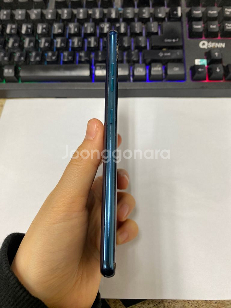 LG V40 블루 액정파손폰 기능정상 128G 무잔상--7