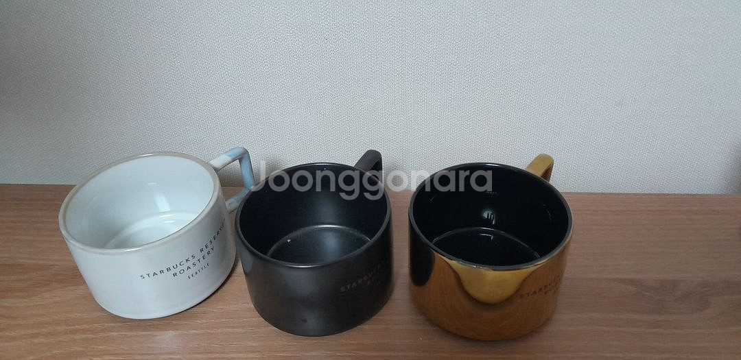 스타벅스 시애틀 1호점 기념컵*3개--1