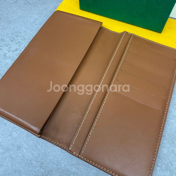 [정품]고야드 램버트 아이폰 블랙텐 컬러 장지갑--2