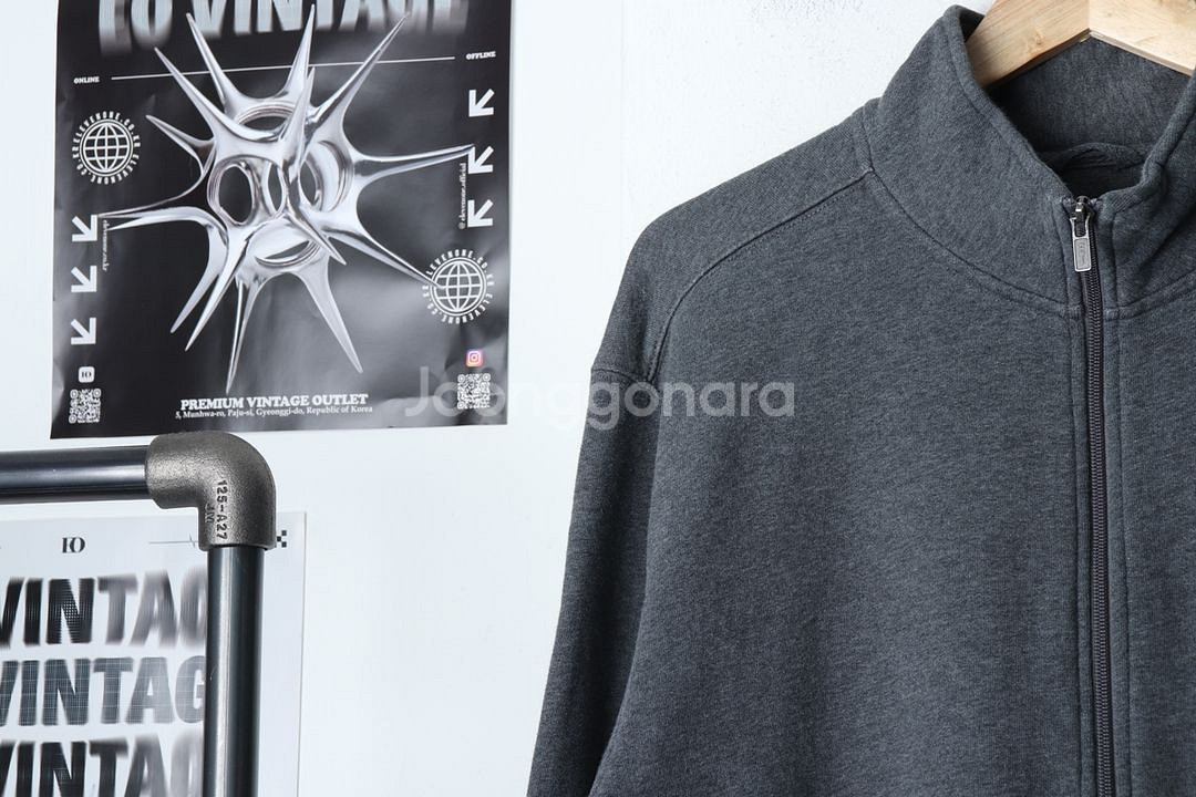 (L-2XL) 브랜드빈티지 집업 바람막이 점퍼자켓--2