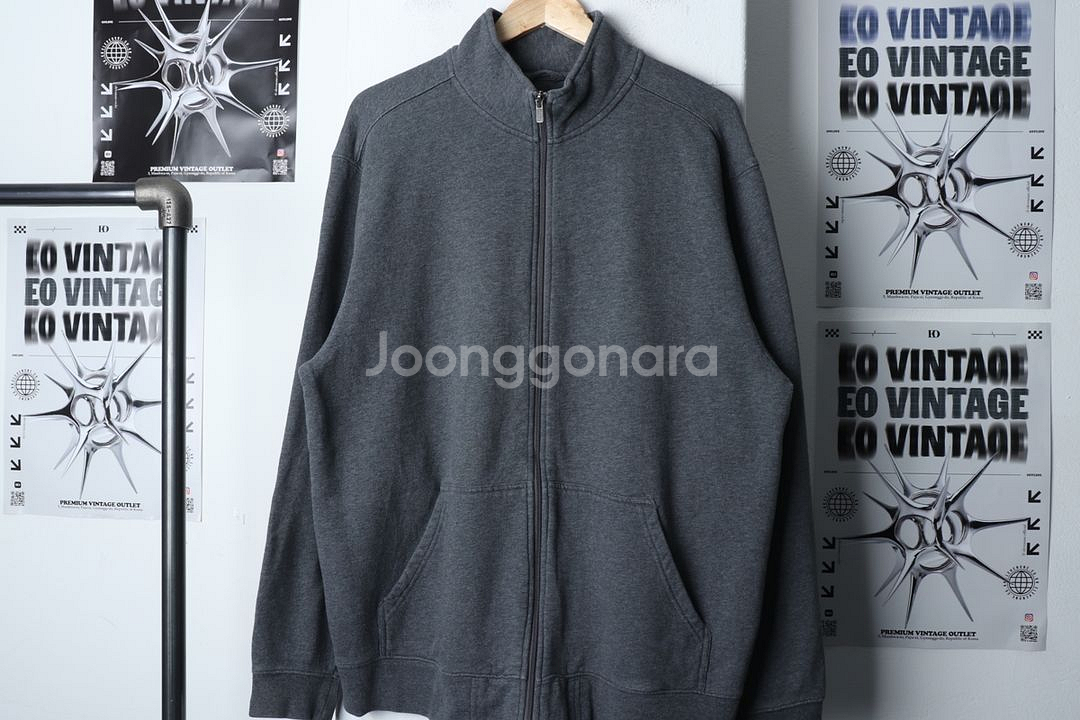 (L-2XL) 브랜드빈티지 집업 바람막이 점퍼자켓--1