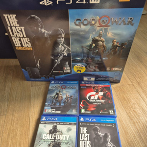 PS4 Pro 1TB + 게임 4개