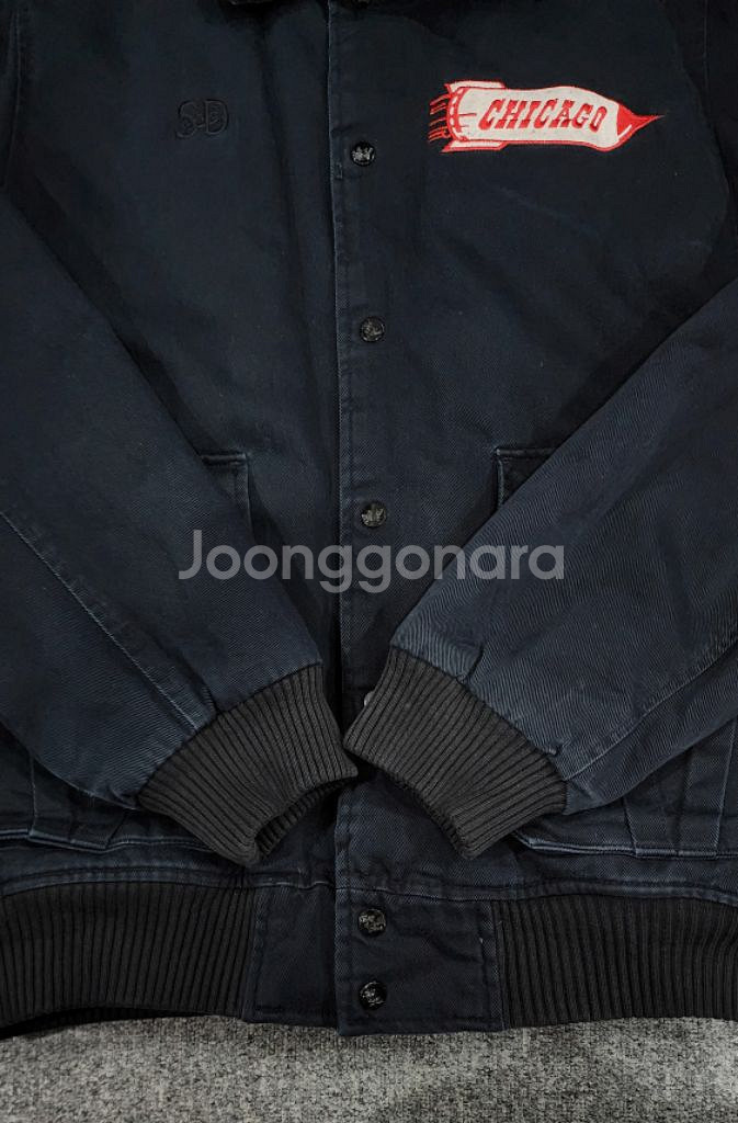 스톨앤딘 빈티지 자수 워크 바시티자켓 2xl--4
