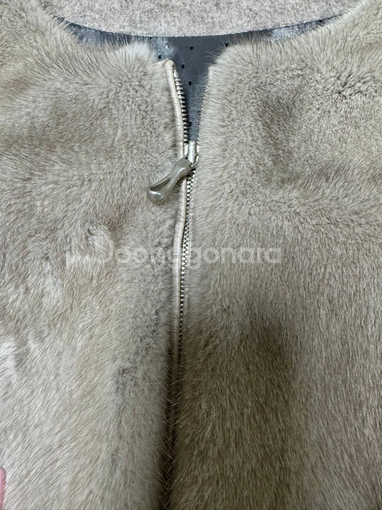 코펜하겐 밍크 코트 오트밀--4