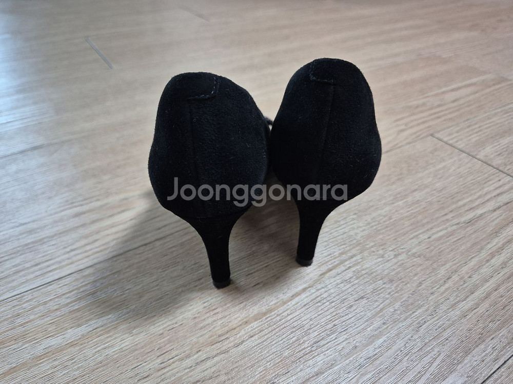 락포트 스웨이드 블랙 하이힐 225mm (CJ3446)--3