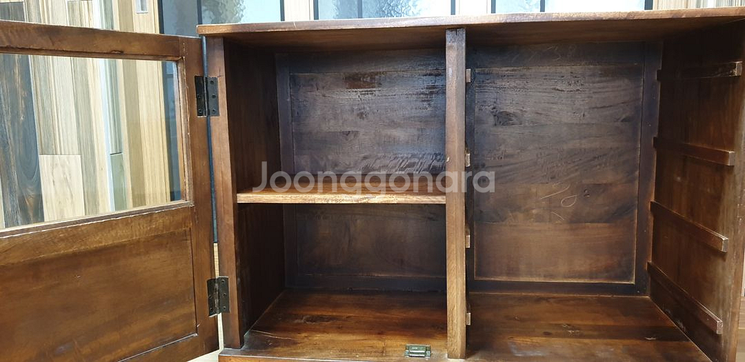 엔틱풍 고가구 원목 장식장 거실장--1