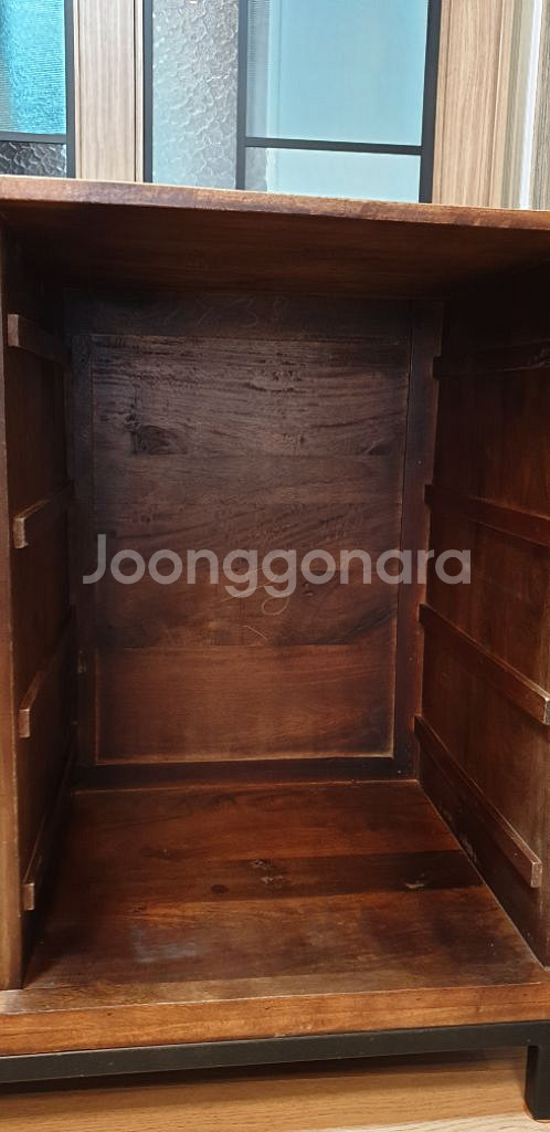 엔틱풍 고가구 원목 장식장 거실장--3