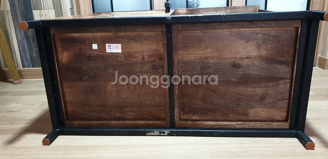 엔틱풍 고가구 원목 장식장 거실장--7