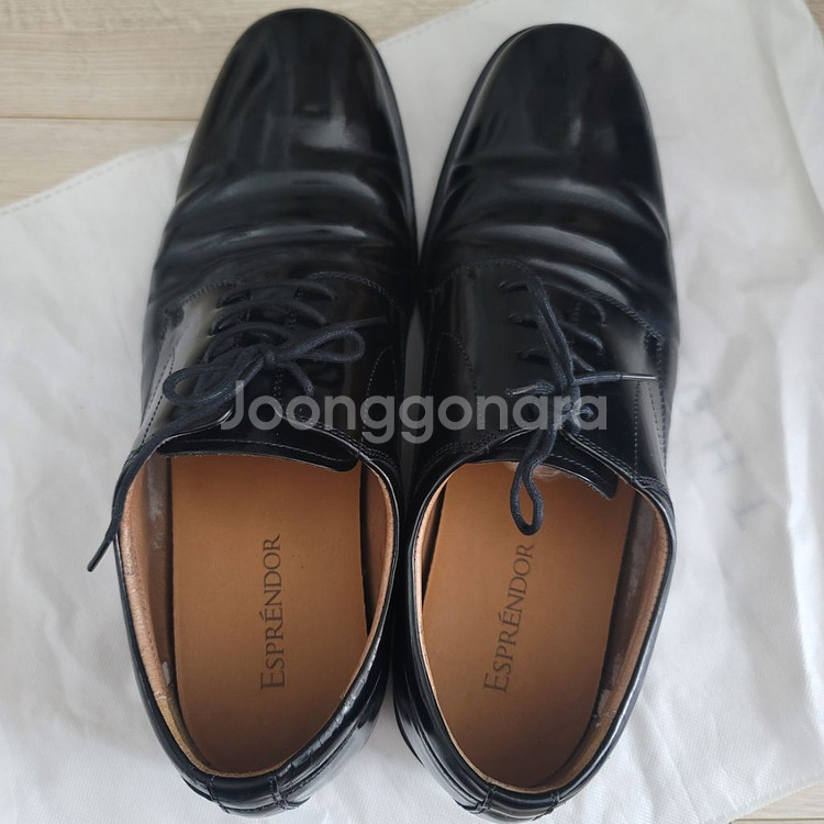 금강제화 에스프렌도르 남성 세미 정장 블랙 구두 275--9