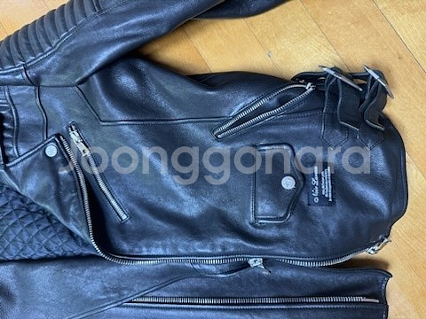 느와르 라르메스 가죽 라이더 자켓 팝니다 바이커--1