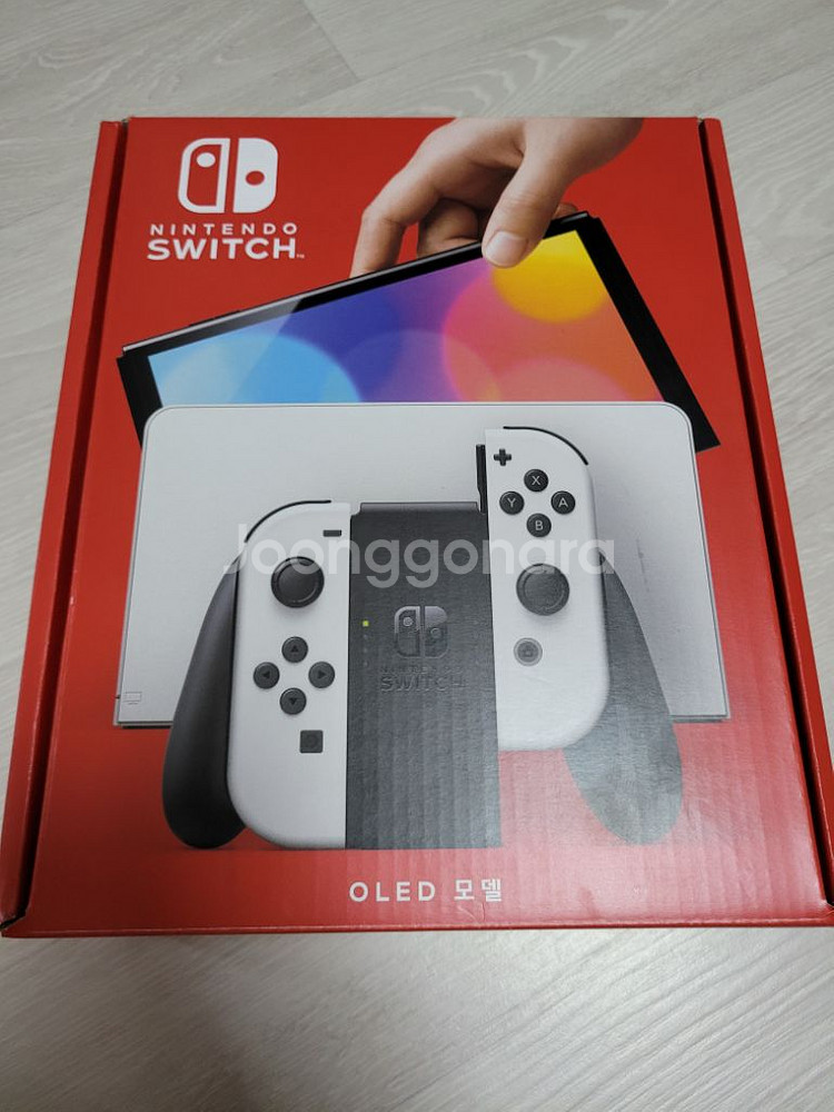 닌텐도스위치 OLED , 동숲 에디션 + 게임칩 포함--0