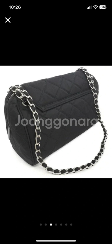 프라다 체인 레더 숄더백--2