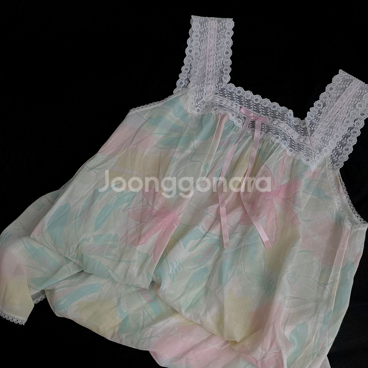 빈티지 원피스 파자마 홈웨어 몬니 앤느 101호 시치--0