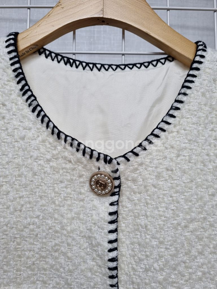 택포(새상품) 삐삐살롱 트위드베스트 트위드조끼--2