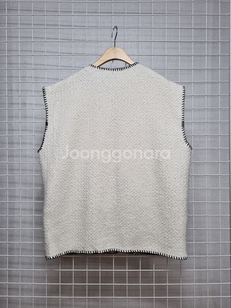 택포(새상품) 삐삐살롱 트위드베스트 트위드조끼--1