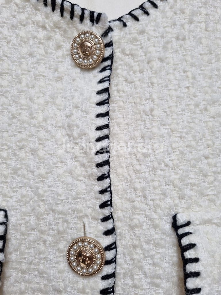 택포(새상품) 삐삐살롱 트위드베스트 트위드조끼--3