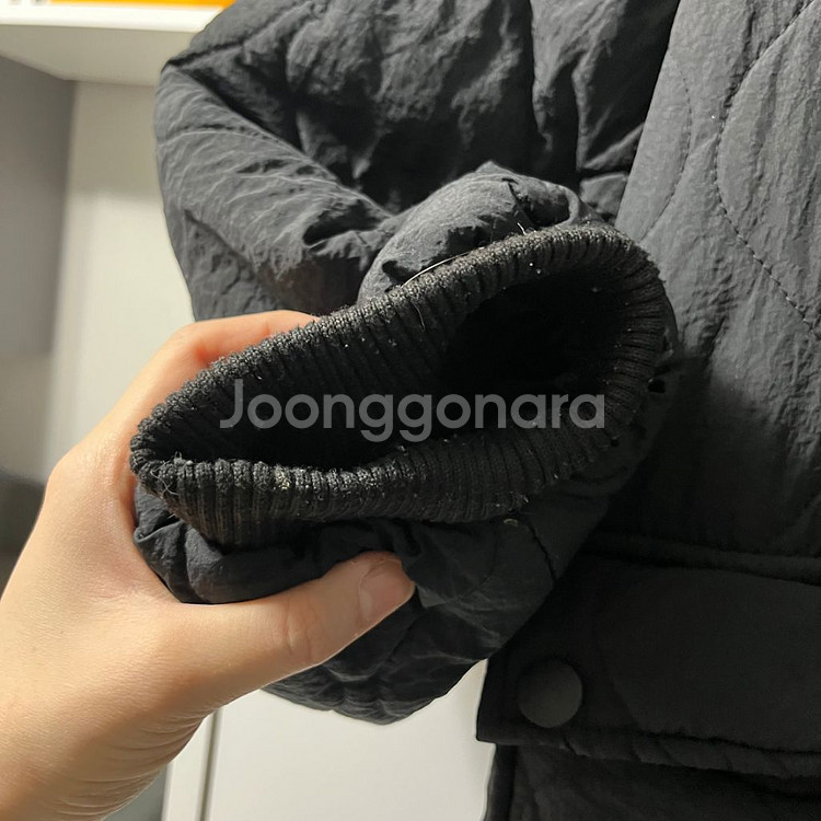 퀄팅 누빔 롱패딩--5