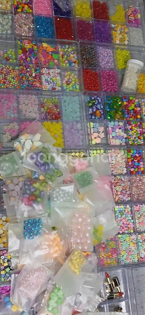 슬라임카페 폐업 비즈 파츠 재료 처분합니다--9