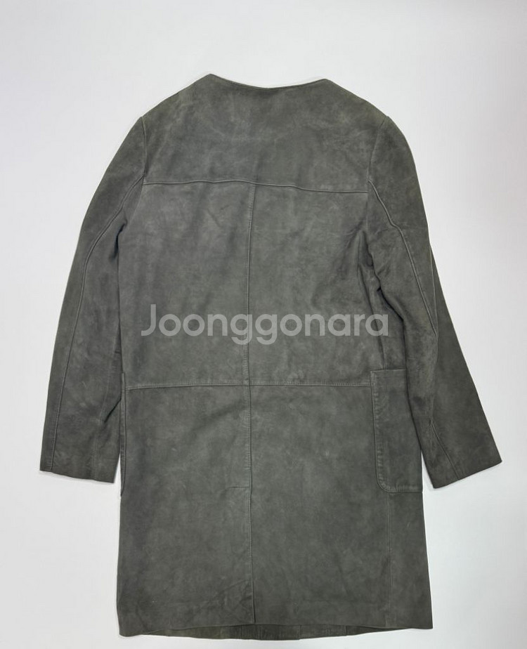 씨티지 염소가죽 롱 무스탕 자켓--1