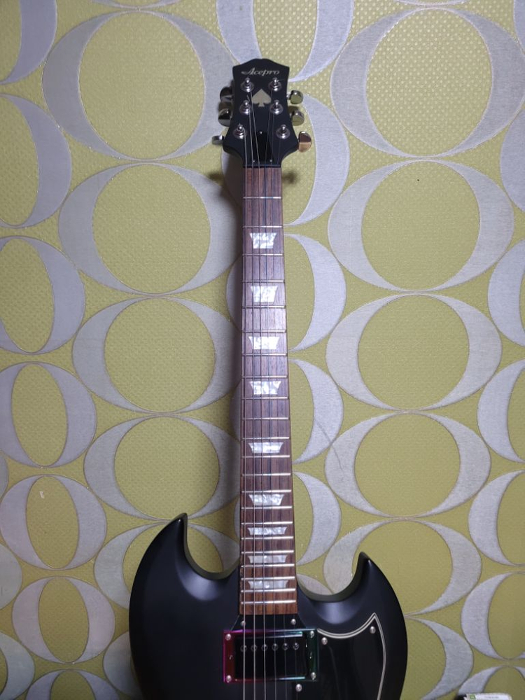 입문용) SG형 새틴블랙 일렉기타--2